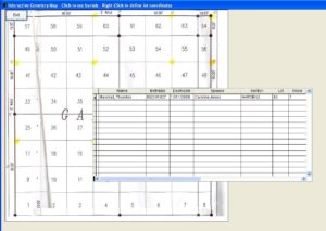 CemeteryPro Map showing burials in Lot